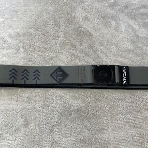 Arcade Adventure Belt Mens Adjustable Gray Stretch Elastic Webbing Travel
